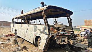 Passenger Accidental Bus Repair In Unique Way “Restoration Work”