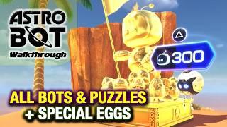 Astro Bot Crash Site Walkthrough: All Bots, Puzzle Pieces + VIP Eggs