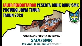 Pembagian jalur Penerimaan Peserta Didik Baru (PPDB) JATIM 2020 Jenjang SMK