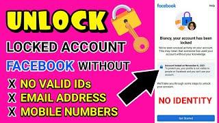 HOW TO RECOVER FACEBOOK ACCOUNT LOCKED WITHOUT ID