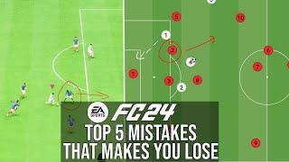 FC 24 | Ive Coached 1000 of Players and here are 5 DEFENSIVE MISTAKES that you cause people to LOSE