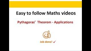 PYTHAGORAS' THEOREM -  APPLICATIONS