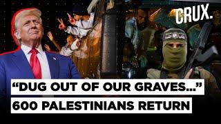 Hamas Hands Over Coffins of Four Hostages as Israel Frees Hundreds of Palestinians, Trump Fumes