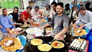 24/7 PUNJABI DHABA | AMRITSARI STYLE PAHLWAN SAAG PRATHA IN LAHORE | TRADITIONAL DESI STREET FOOD