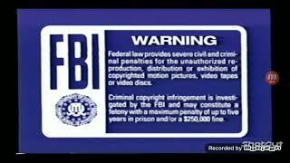 FBI warning screen with narrator