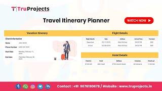 Travel Itinerary Planner