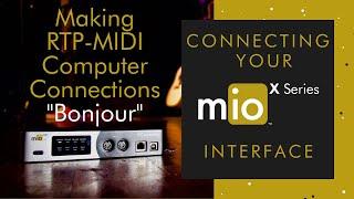 Making RTP MIDI Connections to a Computer with Bonjour