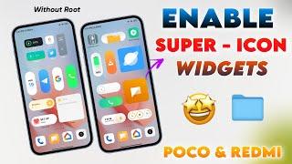 Enable Miui 14 Super Icon & Widgets In Any Redmi & Poco Phones | Without Root - Miui 14 Super Icon 