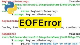 EOFError | Python | Tutorial