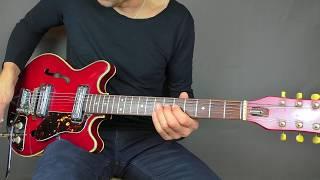 1969 Teisco hollowbody guitar, made in Japan, a cheap Gibson ES 335?
