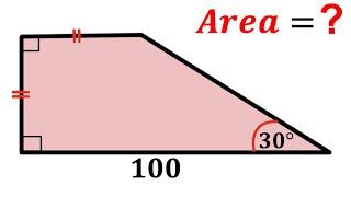 Can you find area of the Pink Shaded Trapezoid? | Trapezoid | (Trapezium) | #math #maths | #geometry