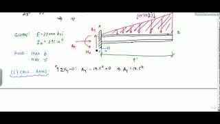Example of Double Integration Method for Beam Deflections - Mechanics of Materials