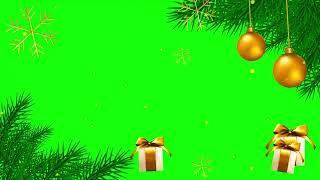 Christmas frame background green screen animation |  Christmas Green Screen | 4K UHD