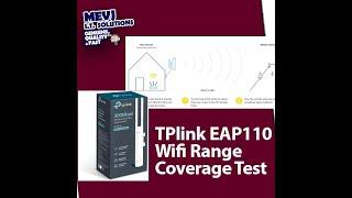 TPlink EAP 110 Wifi Range Coverage Test