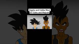 Vegeta and Cabba Meet GT Goku and Majuub #shorts #dragonball #dragonballsuper #goku