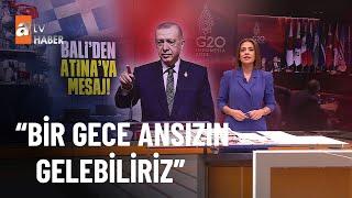 Cumhurbaşkanı Erdoğan sınır ötesi operasyon sinyali verdi! - atv Haber 17 Kasım 2022