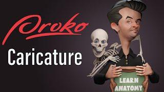 Proko Caricature in 3D - Shorts/Timelapse