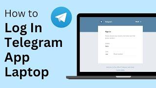 Telegram Desktop - Login Telegram App on Laptop !