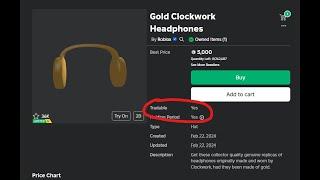 GOLD CLOCKWORKS Are Tradeable