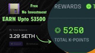 Earn Upto $3500 For New Airdrop | KGeN Airdrop Earn K points free | Drip Airdrop | dayLight token