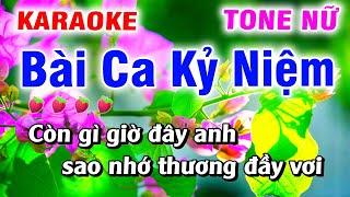 Karaoke Bài Ca Kỷ Niệm Beat Nữ | Nhạc Sống Dể Hát | Minh Sang Organ