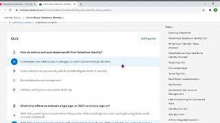 Get to Know Salesforce Identity Unit Salesforce Trailhead Quiz