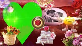 3D slideshow 2024 green screen for wedding video | Shaadi Love Green Screen Video Background