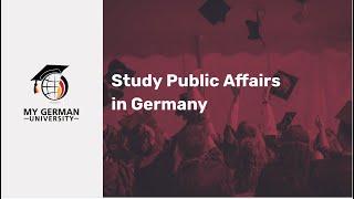 Study Public Affairs in Germany