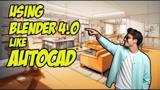 Using Blender 4.0 like AutoCAD