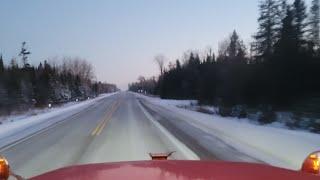 Trucking where I've never been before. | They  didn't tell me I would have to do this.