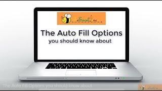 The Auto Fill Options you should know about in Excel