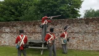 Defending the walls of Hougoumont at the battle of Waterloo