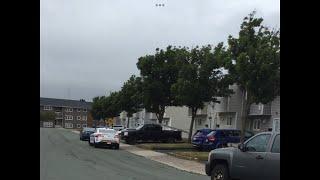 POLICE ACTIVITY (RNC/ROYAL NEWFOUNDLAND CONSTABULARY) AT PORTIA PLACE IN ST. JOHN'S, NL, CANADA