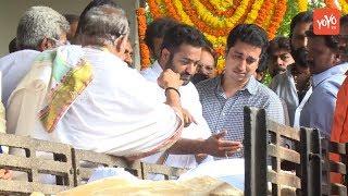 Jr NTR Crying at His Father Harikrishna Final Rites | Kalyan Ram | YOYO TV Channel