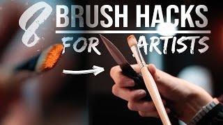 8 Brush HACKS in 120 SECONDS - Watch until the End...