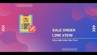 Odoo Sale Order Line View