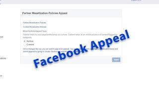 How to Appeal  Facebook Page issue || partner monetization policies appeal facebook