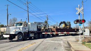 Truck Pulls Train By Itself With Train Horn Action!  Fast Trains, What Is The Hurry?!