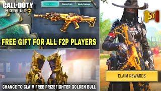 *NEW* Permanent Free GIFT For All Codm F2P Players  | Claim Free PRIZEFIGHTER GOLDEN BULL Codm 2024