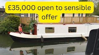 44ft narrow boat canal boat river boat liveaboard £35,000