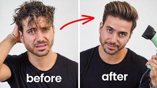 HOW TO USE A HAIR DRYER | Blowdrying Tutorial | Men's Hairstyle Tutorial 2022