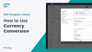 How to Use Currency Conversion (New Model Type): SAP Analytics Cloud