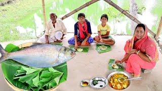 বাঙালির পছন্দের ইলিশ মাছের সেরা রেসিপি "সরষে ইলিশ"আর গরম ভাতে লাউপাতা বাটা || hilsha fish recipe