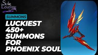 [Solo Leveling: Arise] Luckiest 450+ Summons for Phoenix Soul!