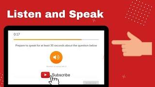 Duolingo English Test | Listen and Speak | Speaking & Listening | Important Information with answer