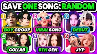 Save ONE Song: 6 Songs, RANDOM Rules Challenge  | KPOP GAME 2025