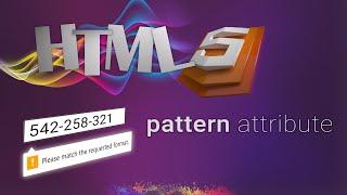 HTML for beginners 61: pattern attribute