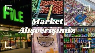 ‼️12.000 tl lik File Market Alışverişimiz ... ‼️#marketalışverişi #alışveriş #vlog