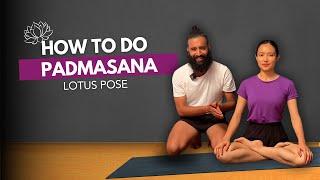 How To Do Padmasana (Lotus pose ) | Iyengar Yoga