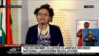 SA Lockdown Day 9 | NCC economic cluster clarifies revised COVID-19 lockdown regulations